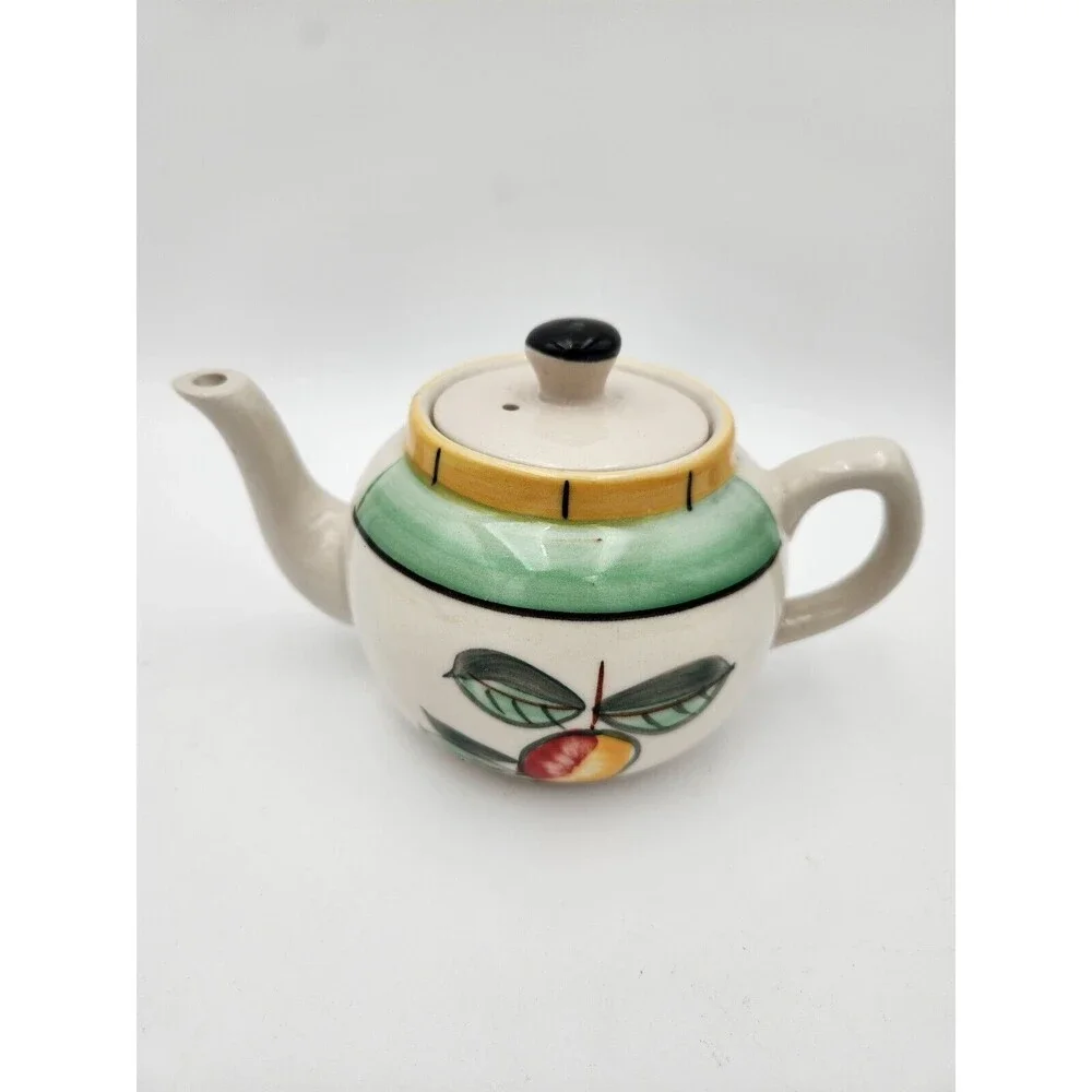 Vintage Decorative Porcelain Teapot Hand Painted Housewares‎ International